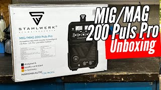 STAHLWERK MIG MAG 200 Puls Pro  Unboxing amp Inbetriebnahme [upl. by Anad]