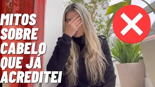 5 MAIORES MITOS DE CABELO DA INTERNET 🫢 Cabelo fino loiro descolorido e raiz oleosa [upl. by Aisinut]