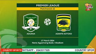 YOU ARE WATCHING LIVE COMMENTARY BETWEEN ASANTE KOTOKO VRS ADUANA STARS FC [upl. by Branham]