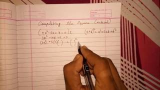 Completing the square method for quadratic equations algebra class 10 [upl. by Ientirb]