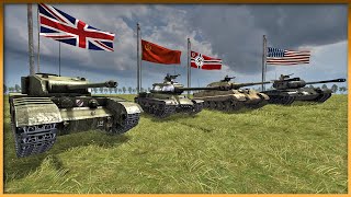 King Tiger vs Pershing vs IS2 vs Black Prince  Tank vs Tank Battle Royale PART  1 [upl. by Aerona]