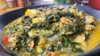 Une autre manière de cuisinerles EPINARDSlegume vert au poisson fumé et courgetterecette facile [upl. by Horowitz989]