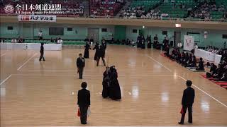 KANAGAWA vs KAGOSHIMA 10th All Japan Interprefecture Ladies KENDO Championship 2018 2nd Round [upl. by Mandelbaum]