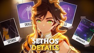 UPDATE SETHOS DETAILS SKILLS AND INFORMATION  GENSHIN 47 [upl. by Haskell]