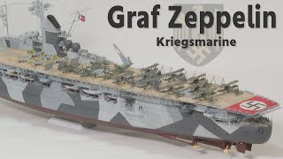 DKM Graf Zeppelin  Kriegsmarine Aircraft Carrier  1350 ship model [upl. by Lasala]