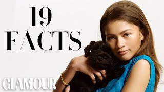 Zendaya Shares 19 Facts About Herself  Glamour [upl. by Spurgeon]