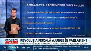 Revoluția Fiscală ajunge în Parlament Cum ar putea fi demis Guvernul Ciolacu [upl. by Dyer]