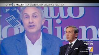 La risposta di Fini a Travaglio sul rapporto tra la politica e i media [upl. by Bik]