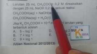 PH hidrolisis atau garamsoal  kimia SMA [upl. by Elitnahc]