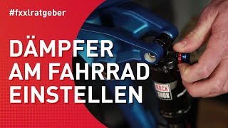 Dämpfer am Fahrrad einstellen [upl. by Nations603]