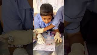 Blood group test by class 9th girls [upl. by Yllah682]