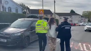 Lefty attacks Welshmen at the stradey park protest [upl. by Inafit]