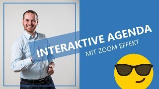 Interaktive Agenda mit Zoom in PowerPoint  NUR 3 einfache Schritte [upl. by Ayanad658]