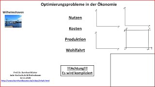 Optimierungsprobleme in der Ökonomie [upl. by Guidotti417]