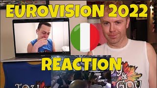 ITALY EUROVISION 2022 REACTION  MAHMOOD  BRIVIDI  Blanco [upl. by Mattland281]