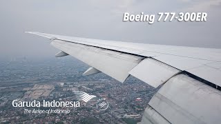 Pesawat TERBESAR Garuda Indonesia Landing di Surabaya  Boeing 777300ER [upl. by Sivrup]