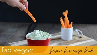 Dip vegan façon fromage frais 2 ingrédients  Rapide et inratable [upl. by Yeargain16]