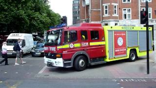 London Fire Brigade Mercedes Atego A236 Euston Fire Rescue Unit Turnout [upl. by Dorion331]