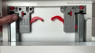 How to Adjust KV Samet Undermount Drawer Slides [upl. by Lleze]