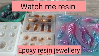 Watch me resin Epoxy Resin jewellery PART 1 [upl. by Kissee134]