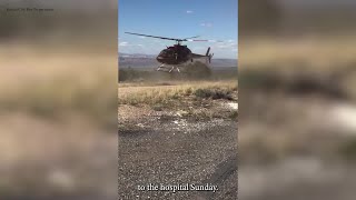 Cyclist airlifted with serious injuries after semi rolls on US 89 in Arizona [upl. by Ori]