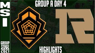 PGG vs RNG Highlights  MSI 2021 Day 4 Group A  PentanetGG vs Royal Never Give Up [upl. by Tallia178]