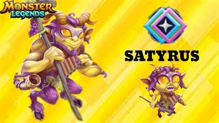 SATYRUS  Review  Soporte potenciador decente  Monster Legends [upl. by Suhpesoj]