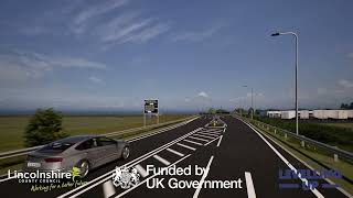 Pinchbeck Roundabout Improvements Flythrough [upl. by Eitsirc]