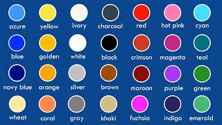 Names Of Colors  List Of Colors In English [upl. by Thorstein]