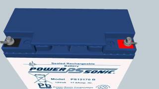 Power Sonic PS12170 12V 17Ah SLA battery [upl. by Odom]