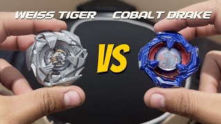 Beyblade X  Weiss Tiger VS Cobalt Drake In Life Size Stadium [upl. by Suckow317]