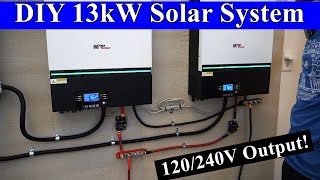 DIY 13kW 48V Offgrid Solar System How to build it from scratch [upl. by Kennett]