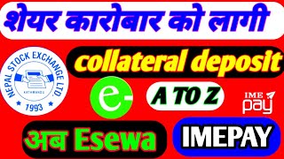 How do I load collateral in TMS from eSewa What is non cash collateral in TMS [upl. by Nawed678]