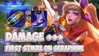 12 KILL  NEW RUNES FIRST STRIKE STAR GUARDIAN SERAPHINE GAMEPLAY  WILD RIFT BUILD  RUNES [upl. by Ailel536]