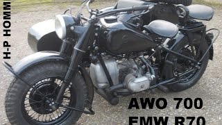 EMW R70 von 1954  Versuchsfahrzeuge auf BMW R75 Basis bei AWO gebaut [upl. by Chema]