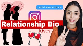 Top 5 Relationship Instagram Bio Ideas For Girls And Boys  Relationships Instagram Bios For Girls [upl. by Weinshienk]