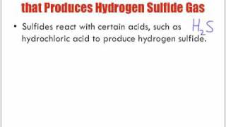 Reactions of Aqueous Solutions Forming Hydrogen Sulfide [upl. by Aonehc]