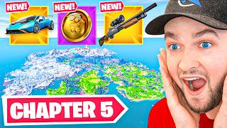 NEW Fortnite CHAPTER 5 Gameplay New Map Weapons  Bosses [upl. by Omlesna]