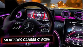 Intérieur Mercedes Classe C 300e 2023 AMG Line Ambiance de nuit W206 [upl. by Leoy]