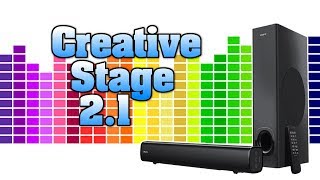 Creative Stage 21 czyli niewielki a świetny zestaw audio pod TV PC Test recenzja [upl. by Ytinirt709]