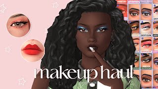 Maxis Match Makeup CC Haul 50 Items  The Sims 4 Best CC Creators [upl. by Cacie822]