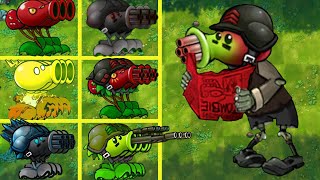 1 All Fusion Peashooter Vs 1 Ultimate Cherry Shooter  Who Will Win PVZ 1 Fusion Challenge [upl. by Akierdna]