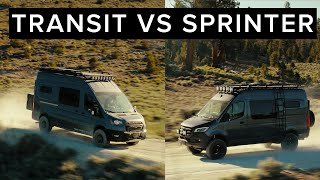 Ford Transit Trail Van vs Mercedes Sprinter Van  Camper Comparison [upl. by Ahtrim]