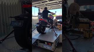 triumph rocket 3R dyno tune with verex exhaust 17876hp and 16512 lbft torque [upl. by Gershon]