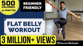 DWD26  40 MIN Flat Belly  Bollywood Dance workout  Beginners Dance Workout to lose belly Fat [upl. by Aloisius]