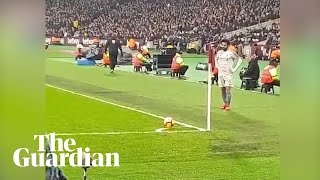 Alleged Islamophobic abuse aimed at Mohamed Salah during West Ham v Liverpool [upl. by Tremain]