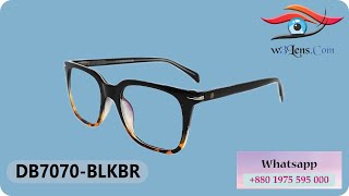 DB7070BLKBR  David BeckhamFemale Eyeglass Frame [upl. by Derdlim576]