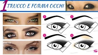 Qual è il TRUCCO adatto alla FORMA dei tuoi OCCHI PARTE 1 [upl. by Feetal]