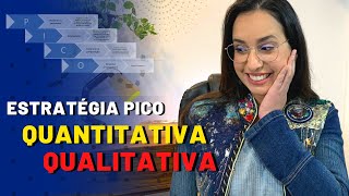 ESTRATÉGIA PICO E PICo PARA REVISÃO INTEGRATIVA [upl. by Siuqaj]