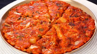 Kimchi Pancake Kimchijeon 김치전 [upl. by Ablem]